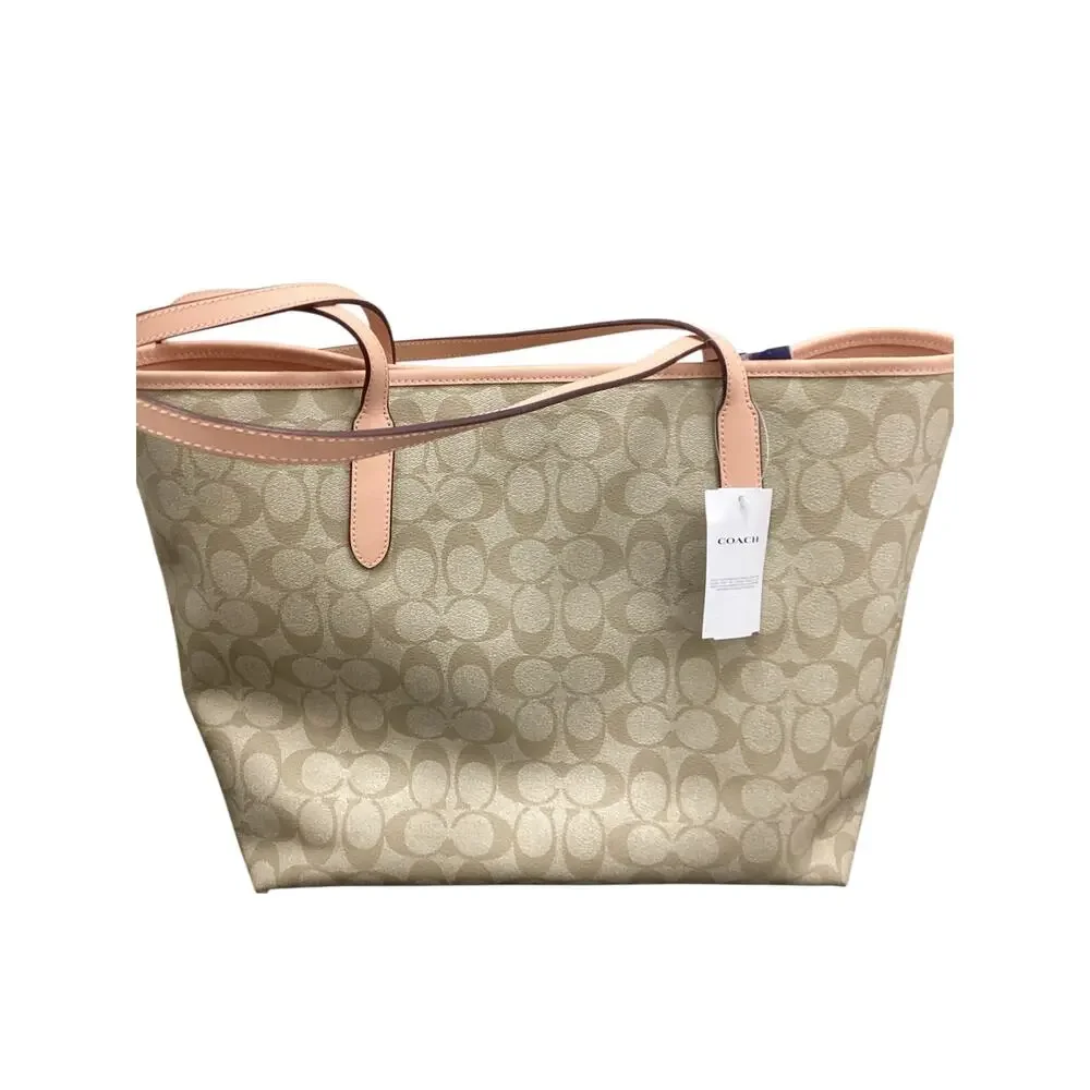 NWT Coach Bag Women’s One Size Large City Tote #5696 One Roomy Compartment - Picture 3 of 9